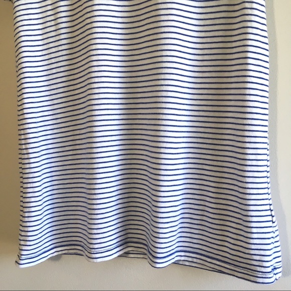 Gap Navy Blue & White Striped Favourite T-Shirt - Picture 4 of 6